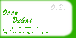 otto dukai business card